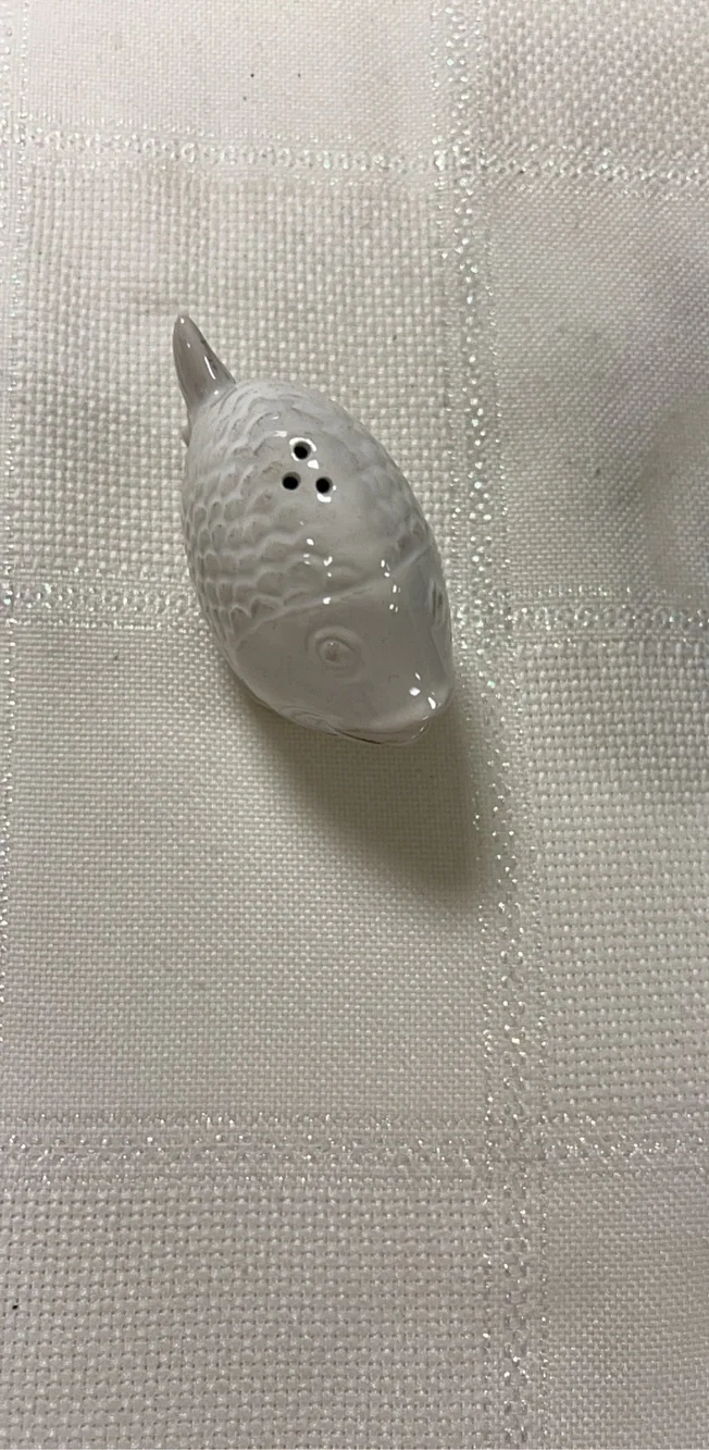 Ceramic Blue & White Fish Salt and Pepper Shakers